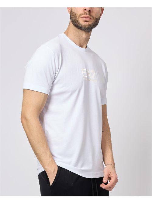 T-shirt girocollo slim fit EA7 con logo EMPORIO ARMANI EA7 | 7M000301-AF13739U0002